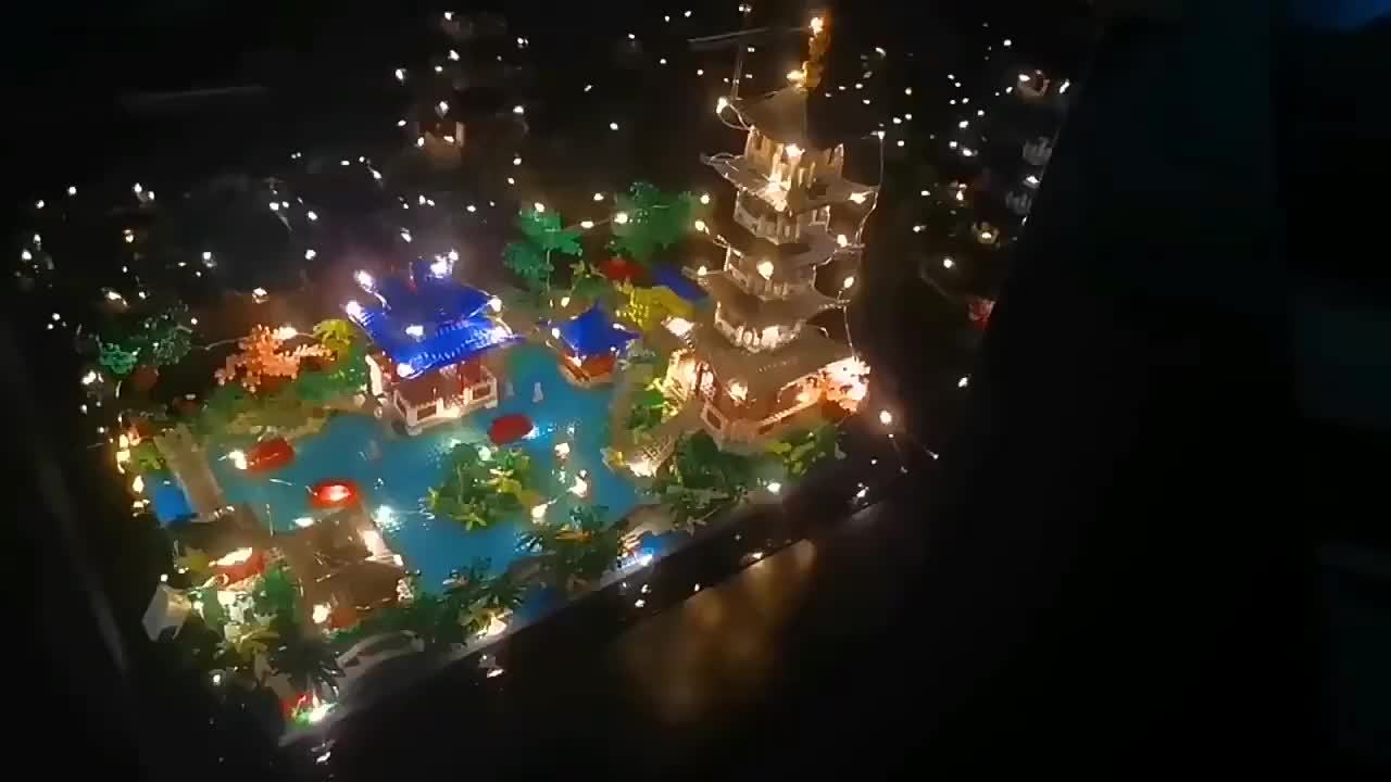 2943pcs Qinli Lake Scenery Building Blocks Model Toy Ideal Gift