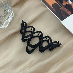 Wavy Hair Claw Clip Alloy Non Slip Strong Hold Grip Hair Jaw Clip