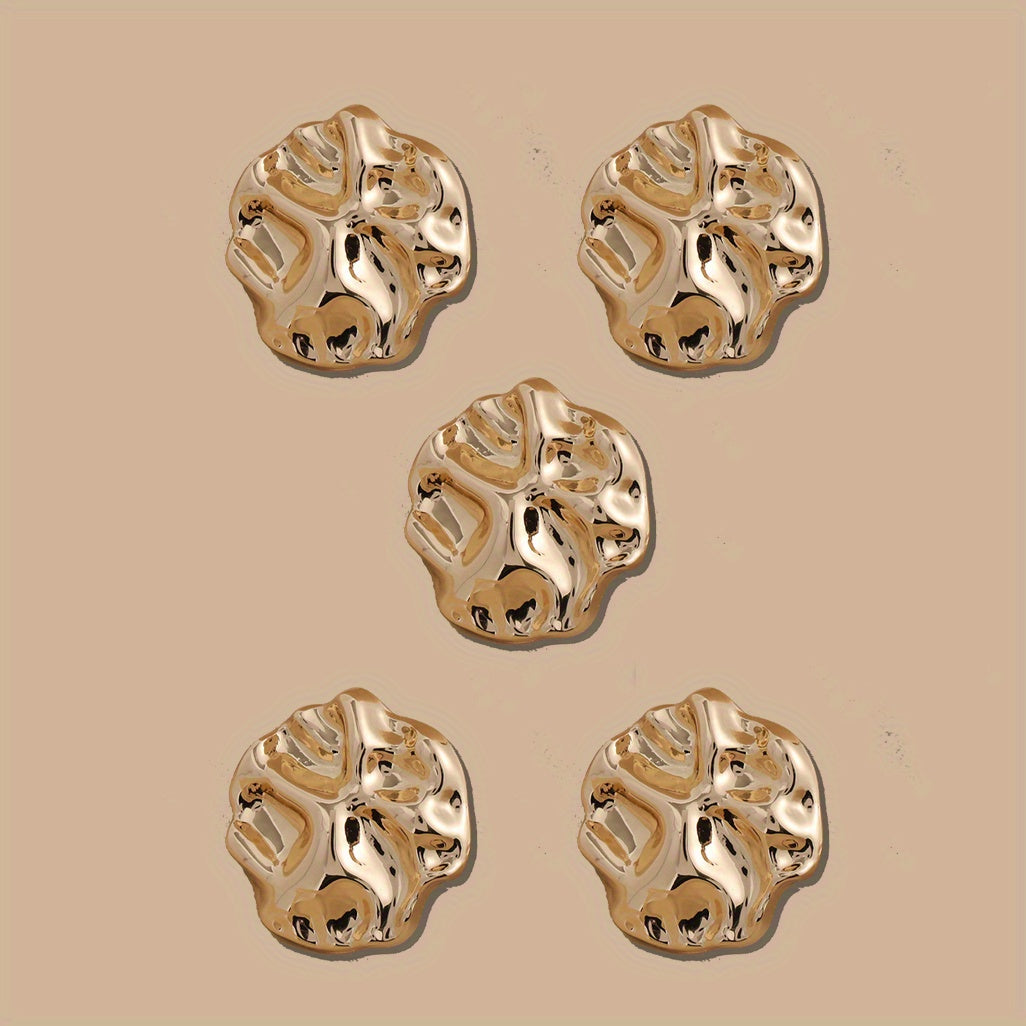 Metal Fried Dough Twists Hand Sewing Button Coat Woolen Cloth Decoration