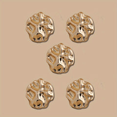 Metal Fried Dough Twists Hand Sewing Button Coat Woolen Cloth Decoration