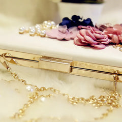 112217 Female Flowers Wedding Bag Lady Minaudiere Bag
