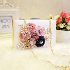 112217 Female Flowers Wedding Bag Lady Minaudiere Bag