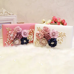 112217 Female Flowers Wedding Bag Lady Minaudiere Bag