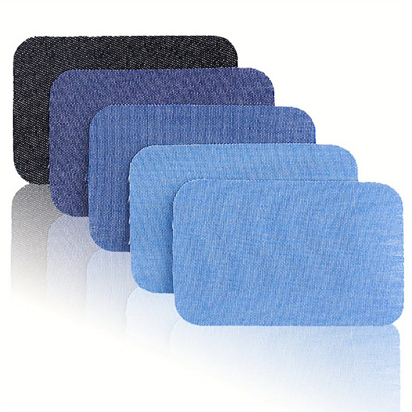 10pcs Iron On Denim Patch Repair And Decorate Jeans And Clothes