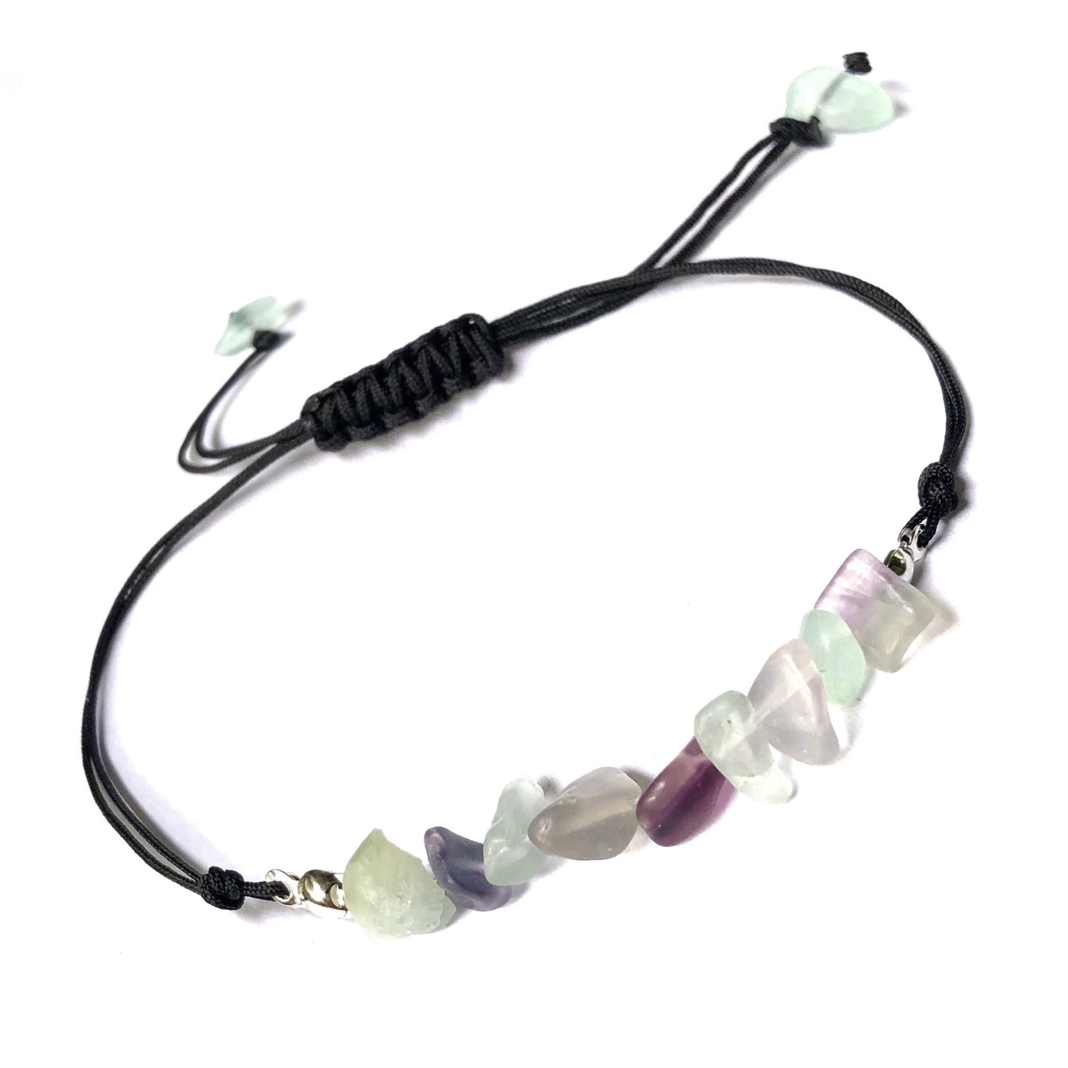 Natural Gems Chip Stone Bracelet Chakra Set Energy TUMBLED Yogo Bracelets