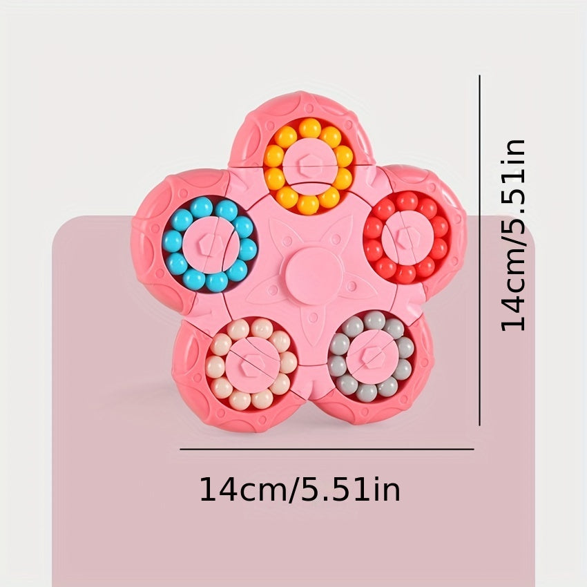 Magic Bean Cube Spinner Finger Puzzle Toy Stress Relief Hand Sensory