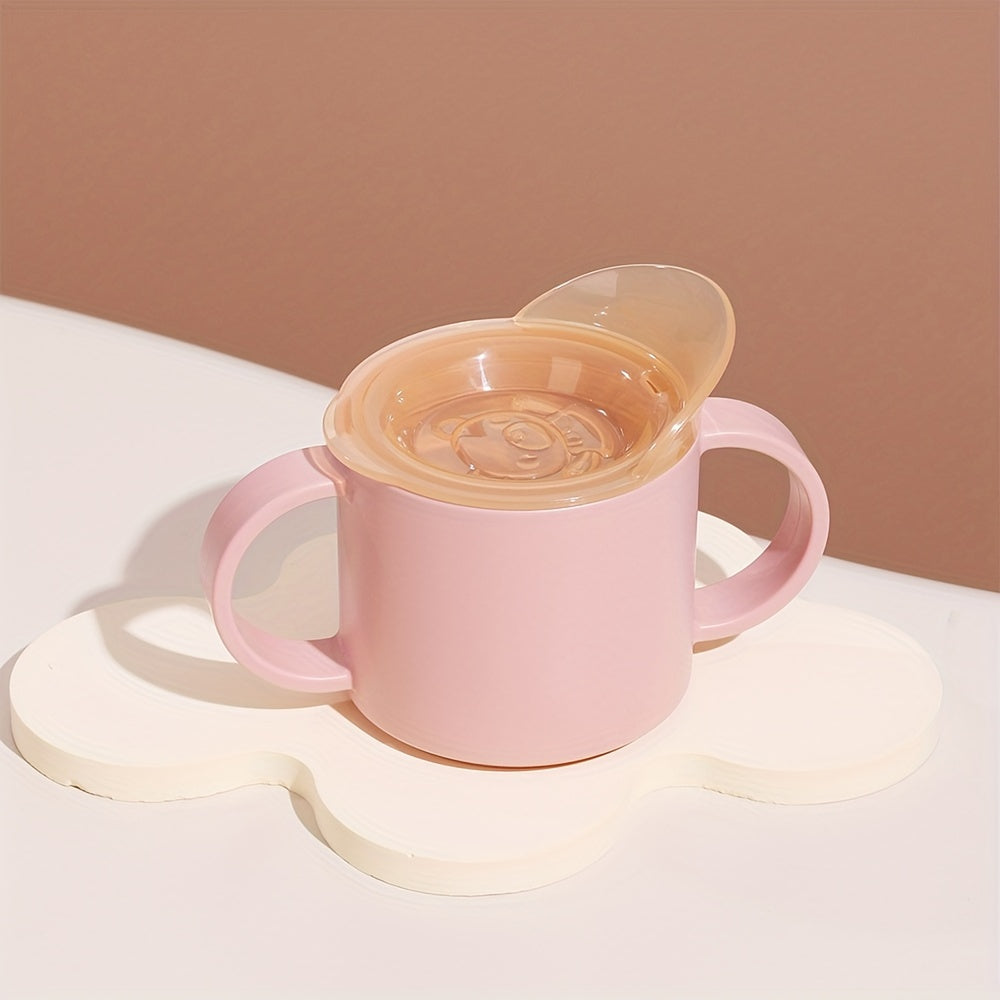 150ml Drinking Cup With Lid Double Handle Portable Water Cup