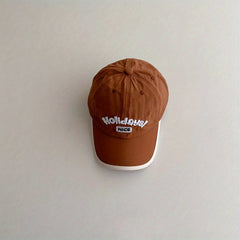 Kids Embroidered Baseball Cap, Quick Drying, Soft Top