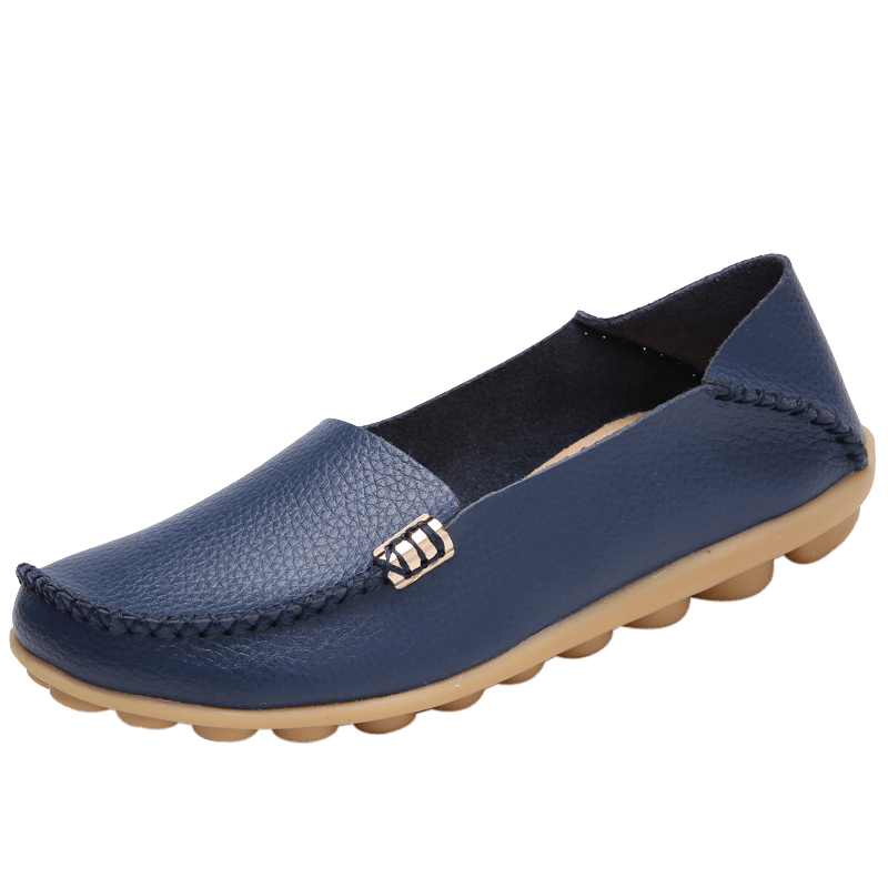 Soft & Comfortable Peas Shoes Lightweight Moccasin Penny Loafer Women's Footwear