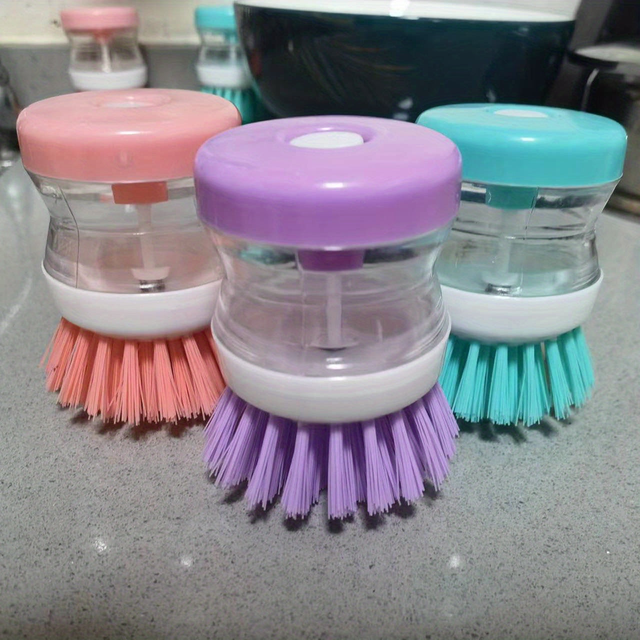 Automatic Press Type Bowl Brush - Multifunctional Cleaning Brush