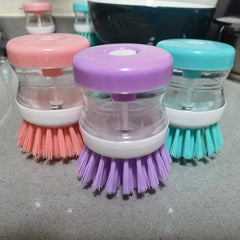 Automatic Press Type Bowl Brush - Multifunctional Cleaning Brush