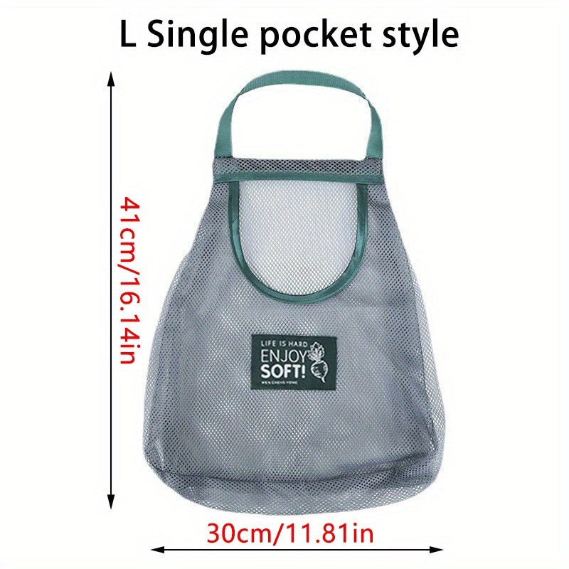 Vegetable Storage Net Hanging Sundry Bag - Wall Hanging Breathable Storage