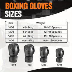 Unisex Boxing Training Gloves Kickboxing Sparring Punching