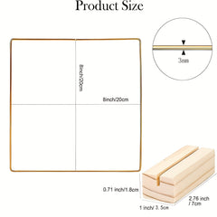Square Metal Hoop Centerpiece Set for Wedding Decor & Crafts