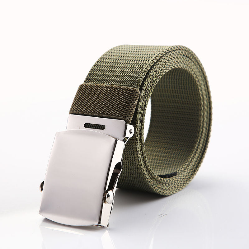 Men's Automatic Buckle Canvas Tactical Belt
