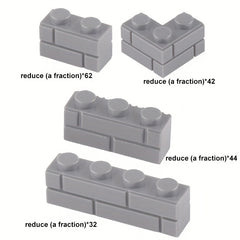 Kids Building Blocks Educational Toy Small Grain Thick Wall Tiles 1x2 1x3 1x4