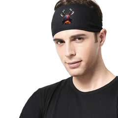 Firefighting Mesh Headband Red Graphic Fitn