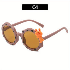 Boys Rabbit Round Frame Cartoon Sunglasses