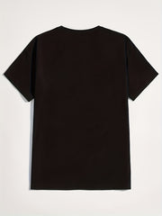 Poker Cards Print Men's Graphic Crew Neck T shirt Casual Comfy Tees