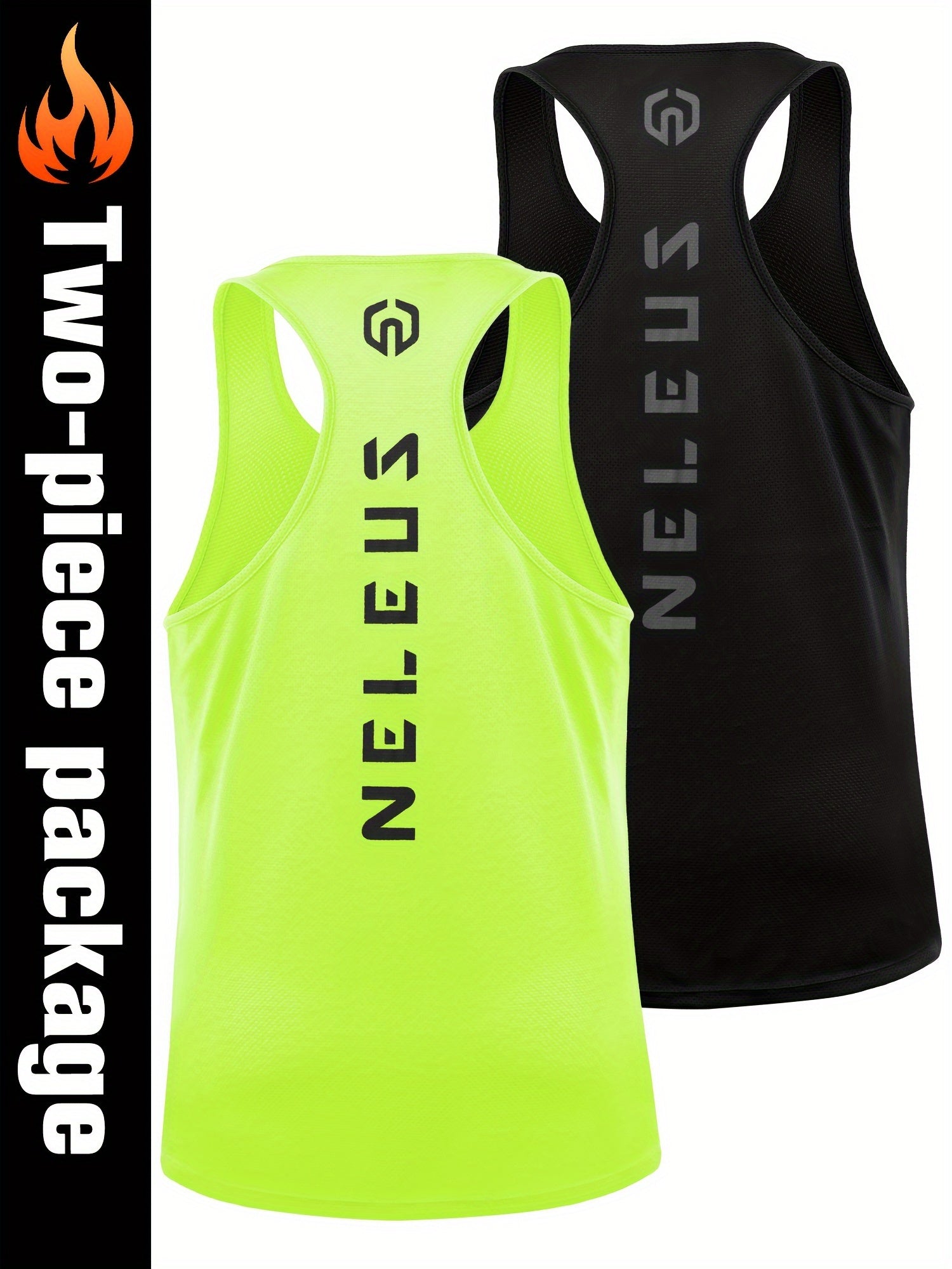 Men's Racerback Muscle Sports Tank Top Quick Drying Breathable Running T-shirt