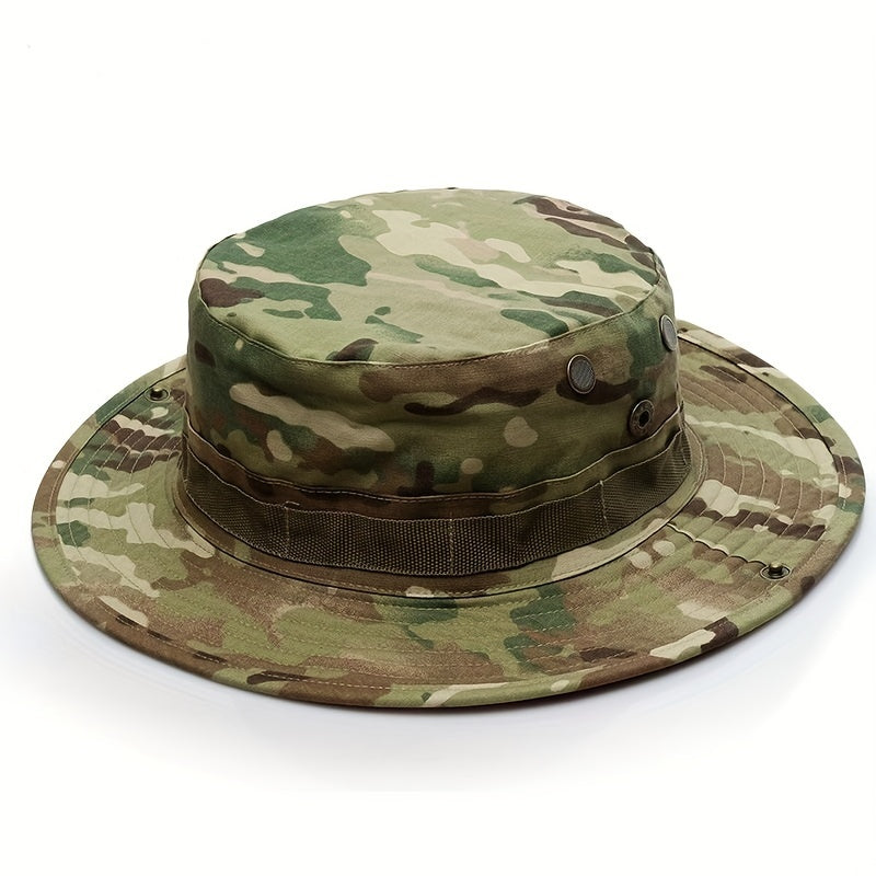 Camouflage Round Brimmed Hats Outdoor Combat Training Fisherman Hats