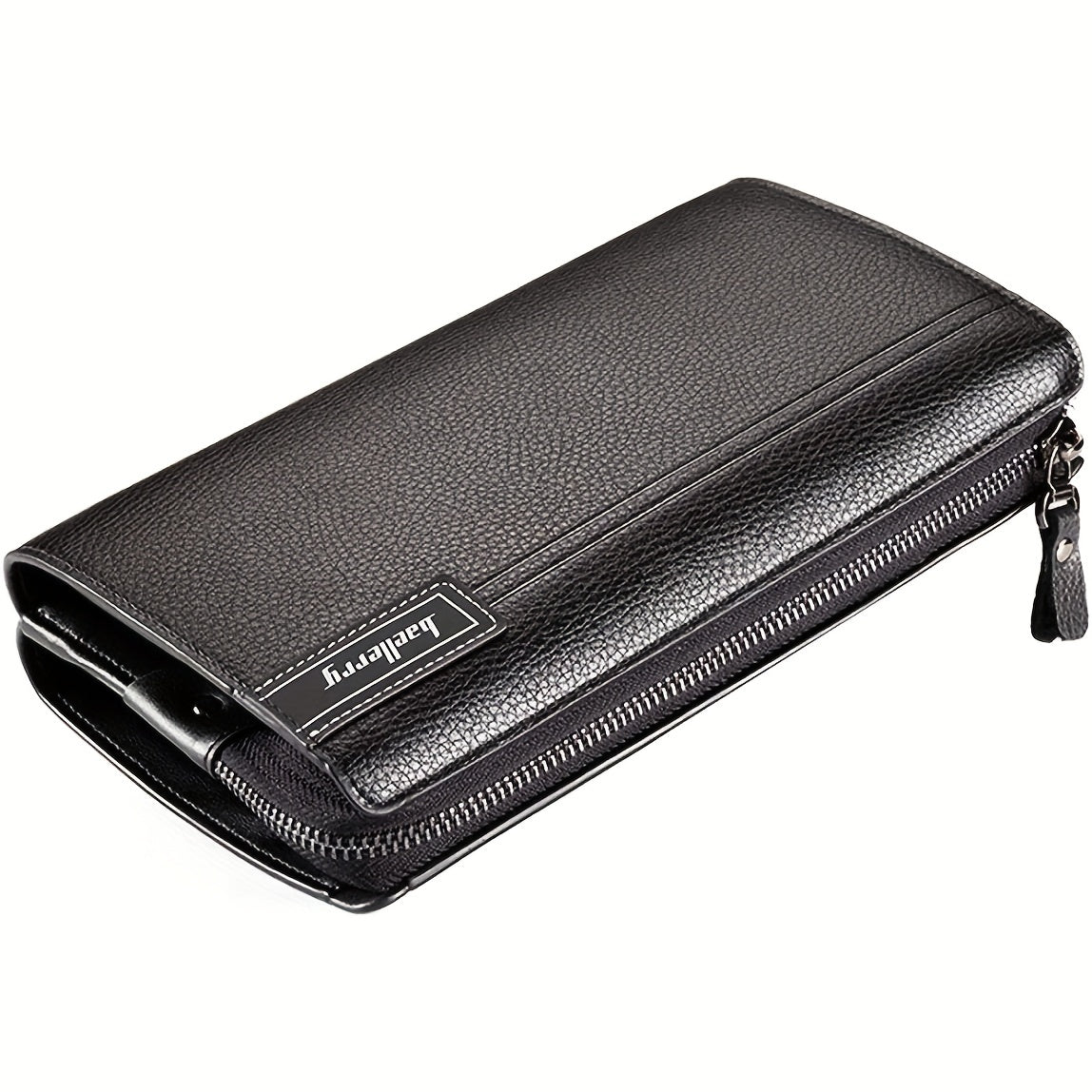 Men's Long Leather Wallet Clutch Business Handbag
