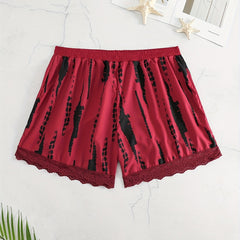 Women's Plus Tie Dye Lace Shorts