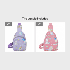Kids Mini Crossbody Dinosaur Unicorn Nylon Chest Bag