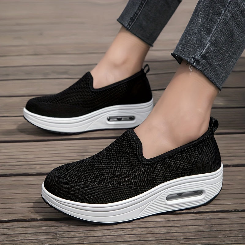 Lightweight Comfortable Slip On Sneakers with Shock Absorption Mesh