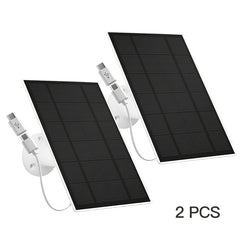 2 Packs 6V Solar Panel for Security Camera IP65 Waterproof