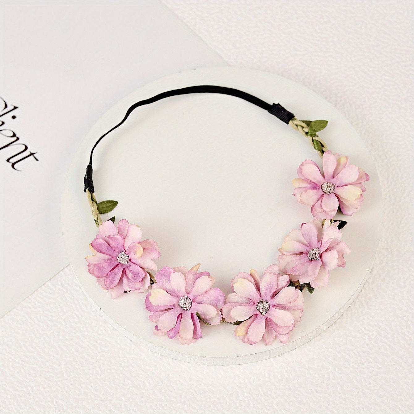 Boho Flower Wreath Hair Band Sweet Garland for Women Girls