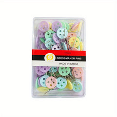 100pcs Sewing Patchwork Pins 4 Patterns Hand Stitched Pin Quilting Tool