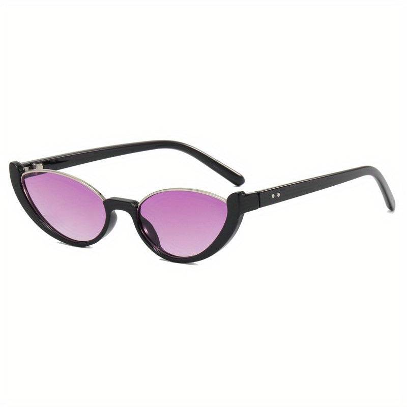 Y2K Cat Eye Sunglasses Gradient Mirror UV400