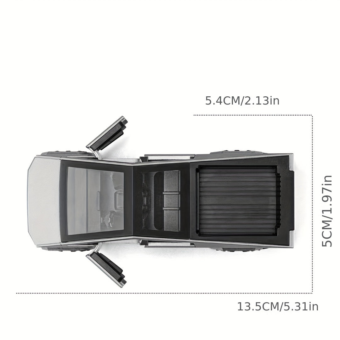 1:36 Style Truck Model Pull Back Light Effect Simulation Model Toy Boy Boxed