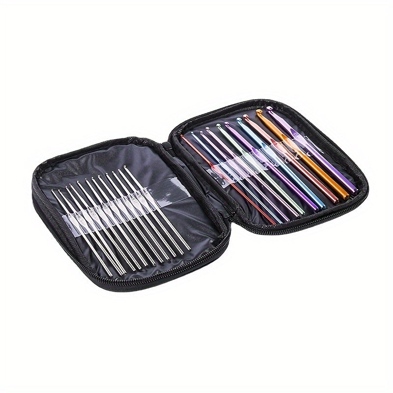 22pcs Crochet Hooks Set for Knitting Crafts with Case