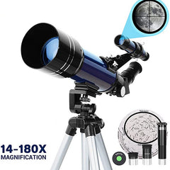 70mm Astronomical Telescope w/Stargazing Mirror - Ideal Children's Gift