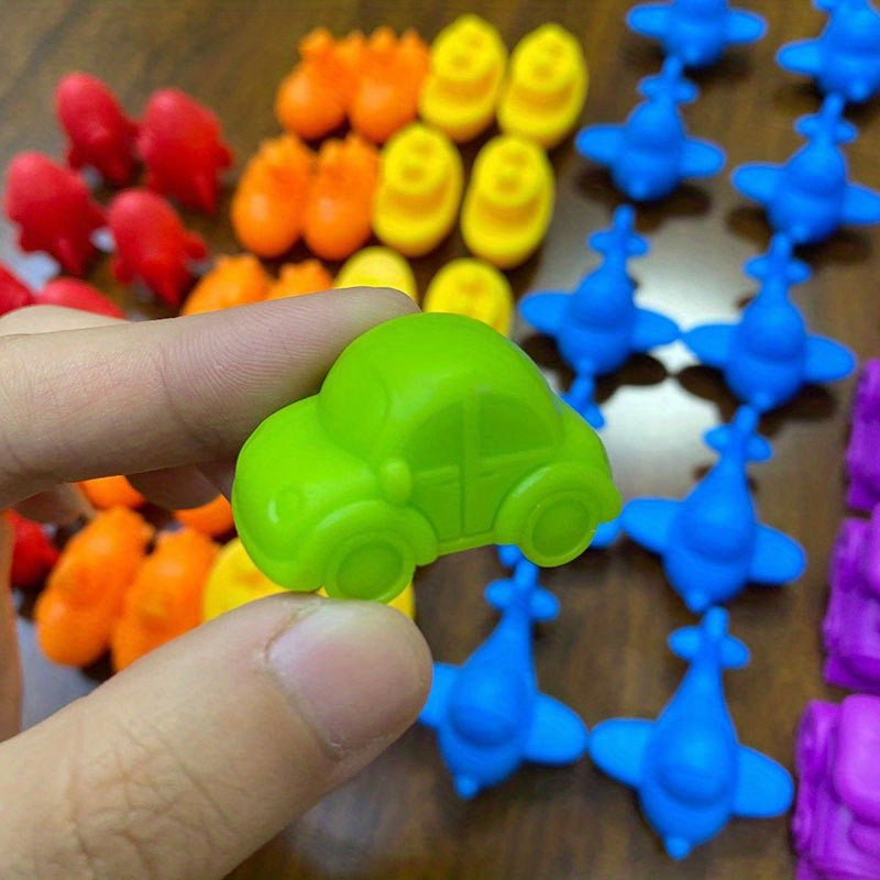 Colorful Counting Bear Math Toys for Fine Motor Skills Development