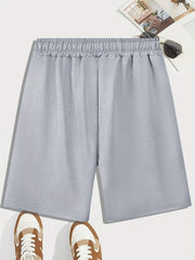 Men's Drawstring Waist Shorts for Summer Beach Resort