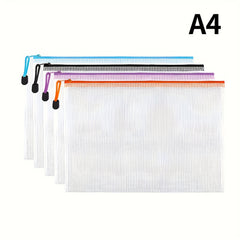 16pcs Mesh Zipper Pockets File Pockets Waterproof Zipper Pockets