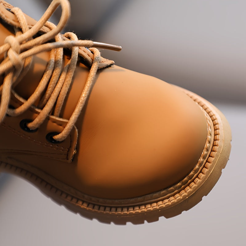Vintage Lace Up Boots Zipper Lightweight Non Slip Boots Autumn Winter