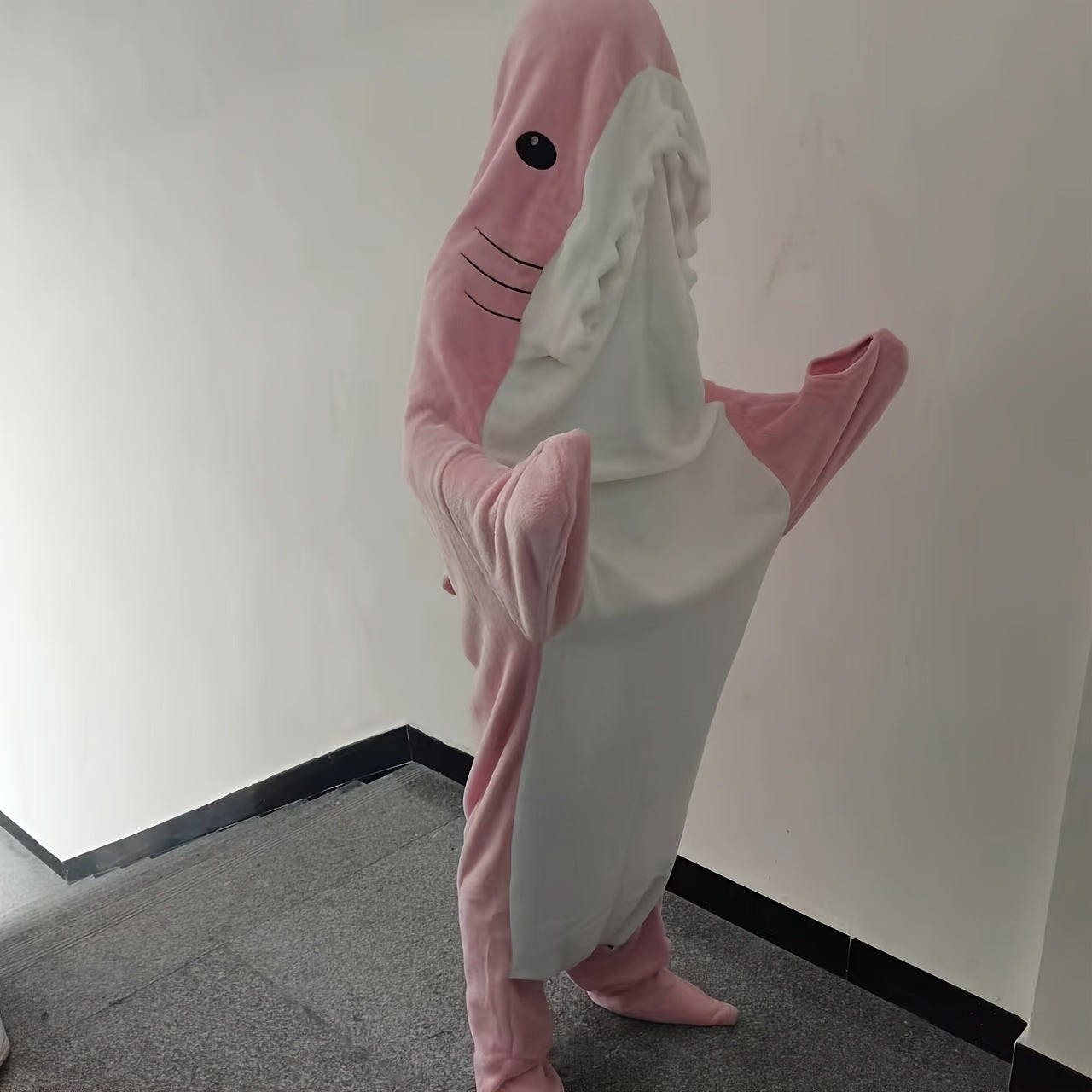 Funny Shark Blanket Warm Sleeping Bag with Hoodie