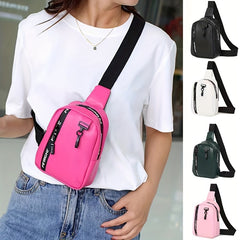 Faux Leather Sling Bag Crossbody Phone Purse Women's Chest Bag