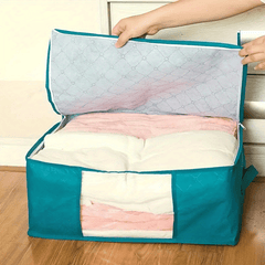 Quilt Storage Box With Handle Zipper Large Blanket Bag