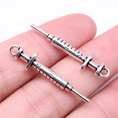 Antique Silver Pendant Necklace Charm Vintage Style Jewelry