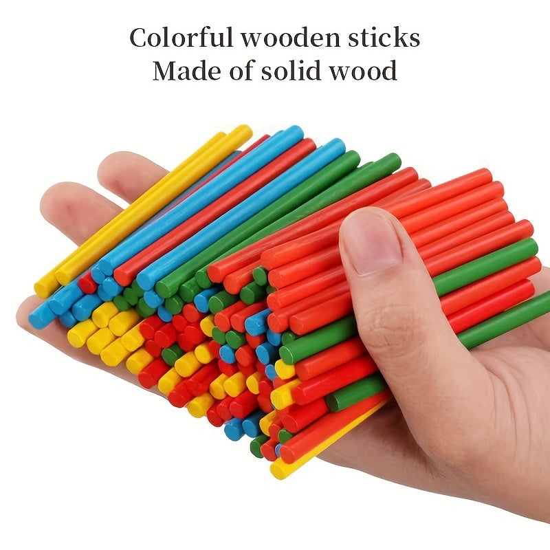 Montessori Math Toys Counting Rods for Babies & Kids Wooden Learning Toys