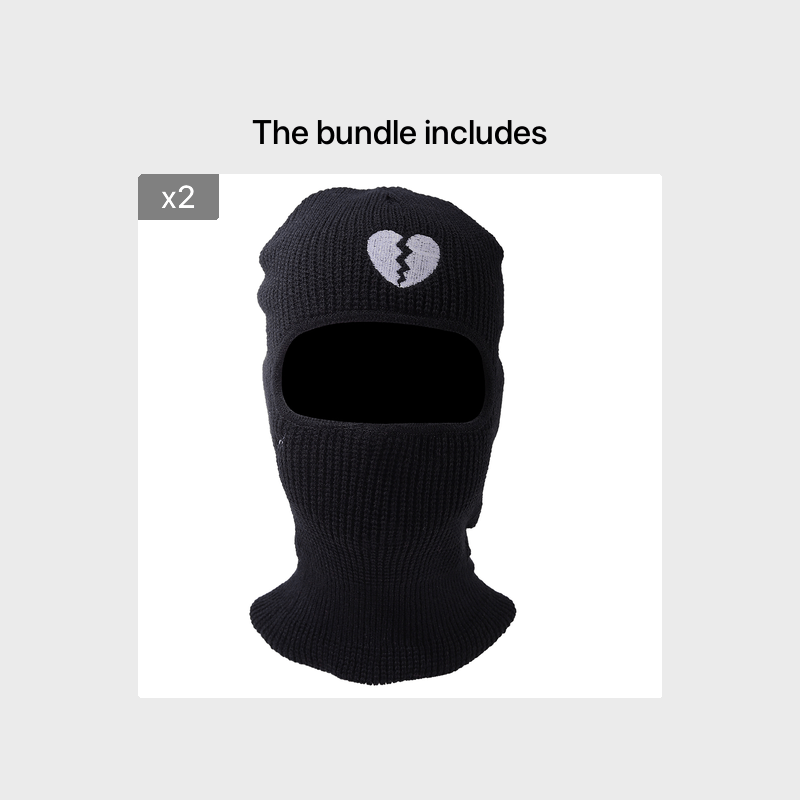Heartbreak Embroidered Wool Pullover Cap