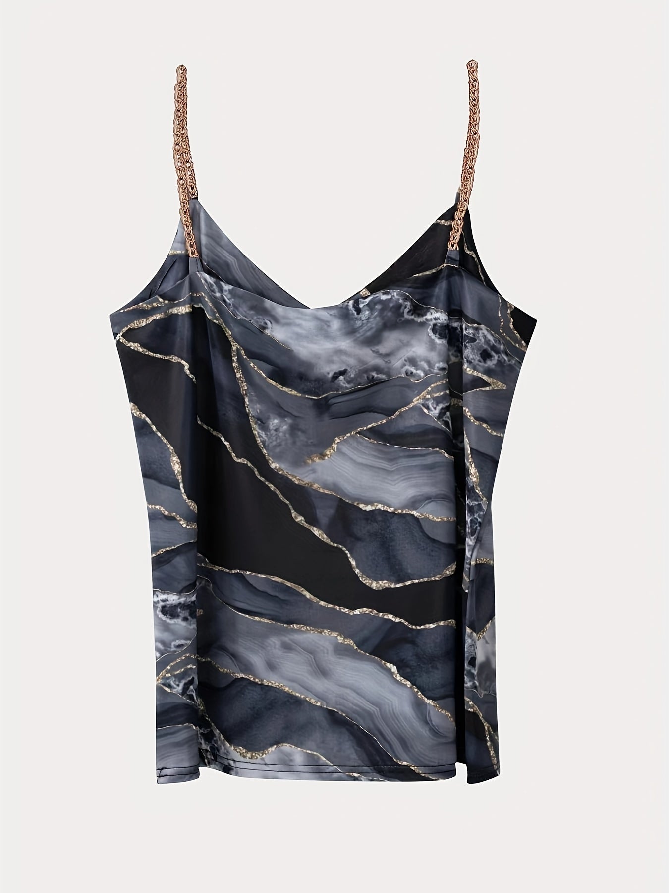 V Neck Spaghetti Strap Top for Summer Women's Clothing
