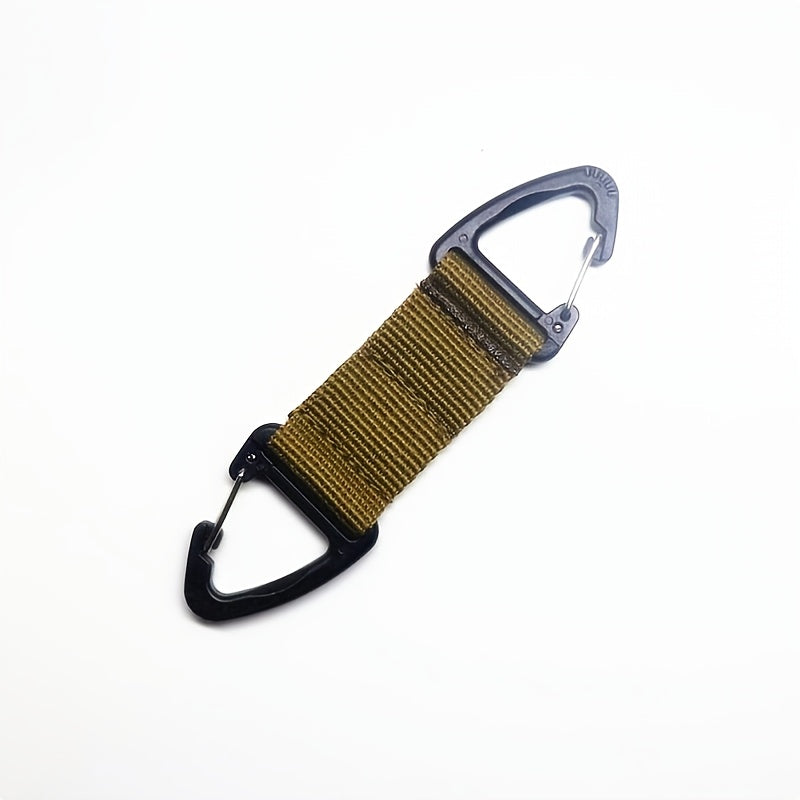 Multifunctional Carabiner with Tactical Belt and Nylon Webbing