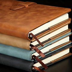 A5 Leather Buckle Diary Notebook for Office Meeting