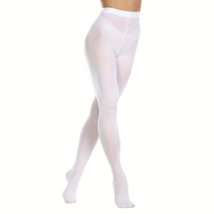 Solid Slim Tights High Waist Elastic Pantyhose Women's Stockings